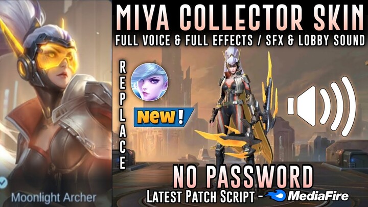 New Miya Doom Catalyst Collector Skin Script No Password | Full Sound & Full Effects | MLBB