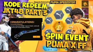 BURUAN REDEEM!! Kode Redem JKT48 Part 3 & Spin Event Puma X Free Fire Terbaru