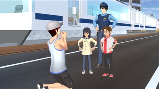 Yuta Mio Bantu Ibu Hamil Tangkap Pencopet Di Kereta Api MRT | Drama Sakura School Simulator