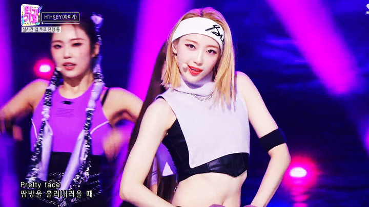 กุญแจสีม่วง! H1-KEY «Athletic Girl» 220116 Inkigayo