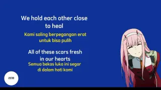 Kiss of death (eng version) terjemahan Indonesia - OST Darling in the Franxx