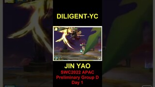 SWC2022 APAC Preliminary Group D Day 1 DILIGENT YC VS JIN YAO