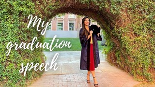 My Graduation Speech / University of Arizona CALS Graduation Ceremony Student Speaker 2021