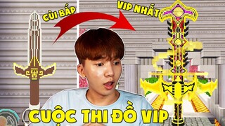 MINI GAME : CUỘC THI TIÊU TIỀN SỞ HỮU THANH KIẾM VIP * NOOB TEAM LÀM CHIẾN BINH PRO TRONG MINI WORLD