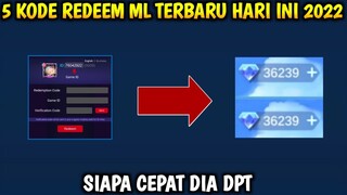 KODE REDEEM ML TERBARU HARI INI 2022 GRATIS DIAMOND SKIN FRAGMENT DLL JIKA HOKI MOBILE LEGEND ML