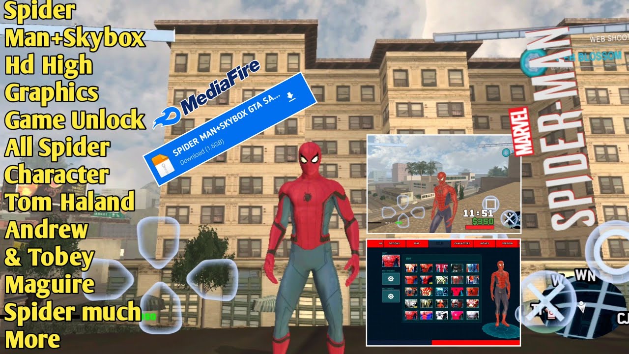How To Install Spider Man Game Gta Sa PS4+Skybox Mobile Download Link -  Bilibili