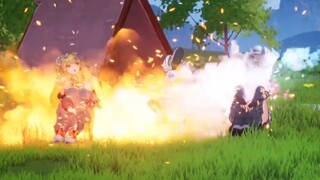Using an "automatic fire gun" to cremate teammates during live broadcast seems a bit too extreme😰【四喜