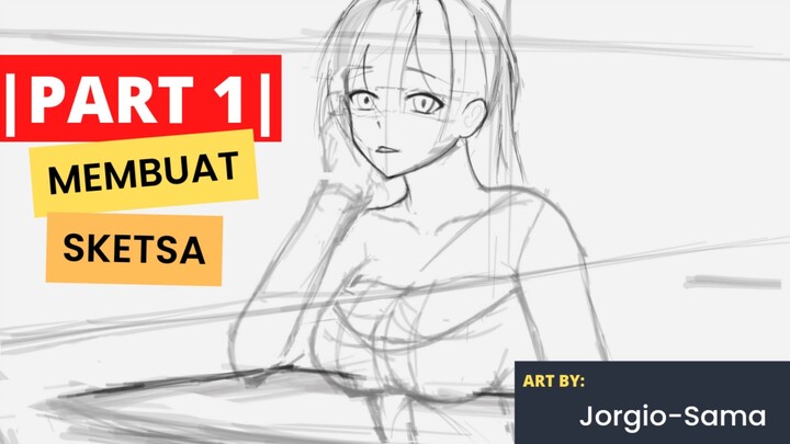 ||PART 1|| Membuat Sketsa HOT 😱 Kira-Kira Aku Gambar Siapa yah 🤔