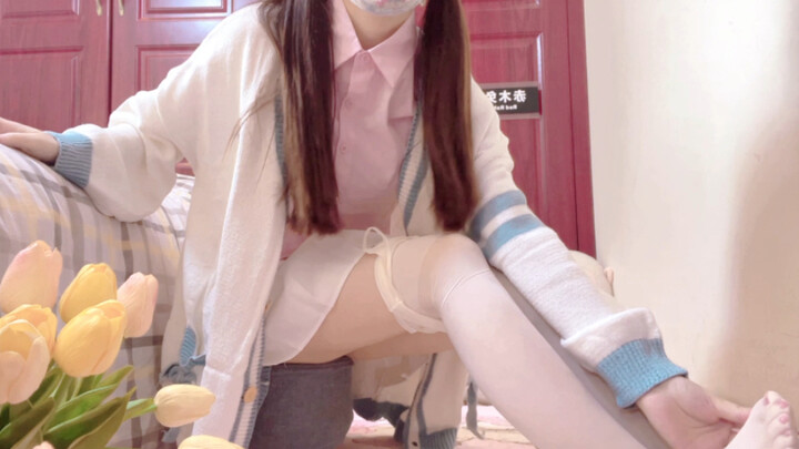 Can this pair of white silk garter stockings whet your appetite?