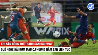 Những Pha Ăn Miếng Trả Miếng Cực Gắt Giữa Các Cầu Thủ Việt Nam - Thái Lan | Khán Đài Online