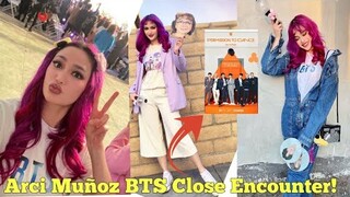 Arci Muñoz NAGULAT at HALOS DUKWANGIN na ang BTS sa LAPIT nya dito. BTS Concert in Los Angeles #Army