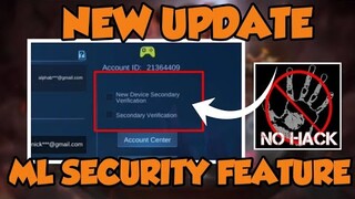 MOBILE LEGENDS NEW UPDATE | SECURITY FEATURE 2020