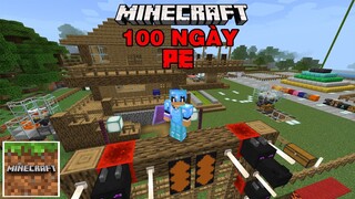 Mình Đã Vào Map Sinh Tồn | 100 Ngày Khám Phá NTN | TRONG MINECRAFT PE..!!