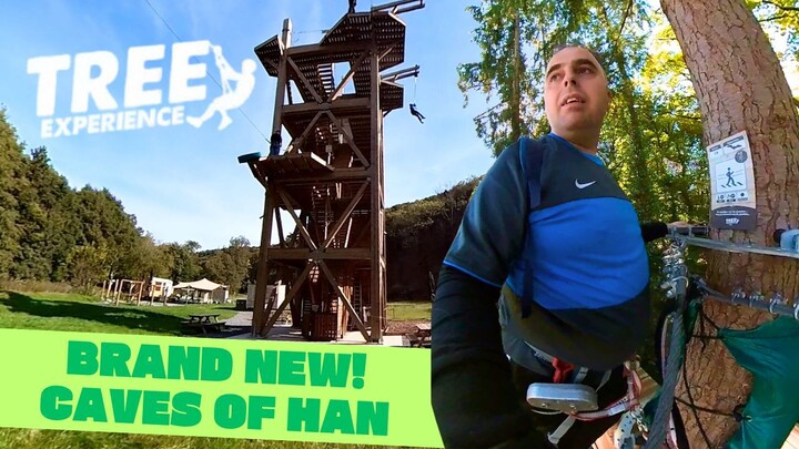 We tested the new ACROBRANCH at the CAVES OF HAN! (Tree Experience) [Vlog - Belgium]