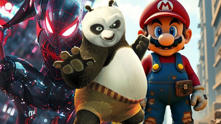 Spiderman Collab Mario Bross Music Video Film