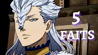 5 CHOSES QUE VOUS NE SAVIEZ PAS sur NOZEL de BLACK CLOVER !