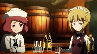 Are these two drinking or fighting?