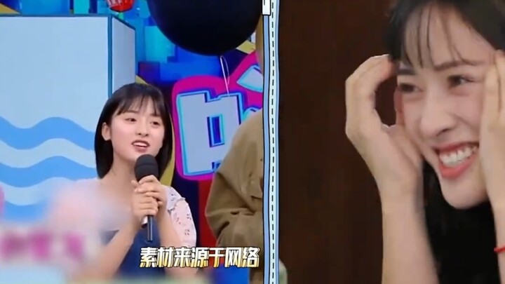 Shen Yue’s reaction to her first appearance on a variety show is so cute—Hahahaha, Yueyue!