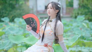 白丝旗袍~你一见钟情了吗？《鸳鸯海棠》