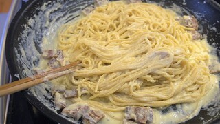 Hôm Nay mình nấu  Mỳ Carbonara