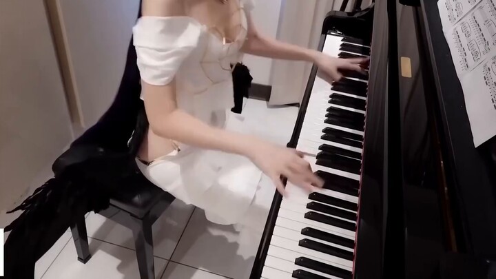 [Datang dan belajar piano dari adikku] OVERLORD Bone King Overlord medley 3 lagu