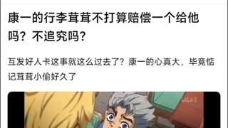 康一的行李茸茸不打算赔偿一个给他吗？不追剧吗？