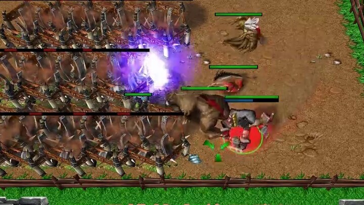 Dalam "Warcraft 3", 15 prajurit infanteri membangun menara panah. Pahlawan mana yang bisa mengalahka