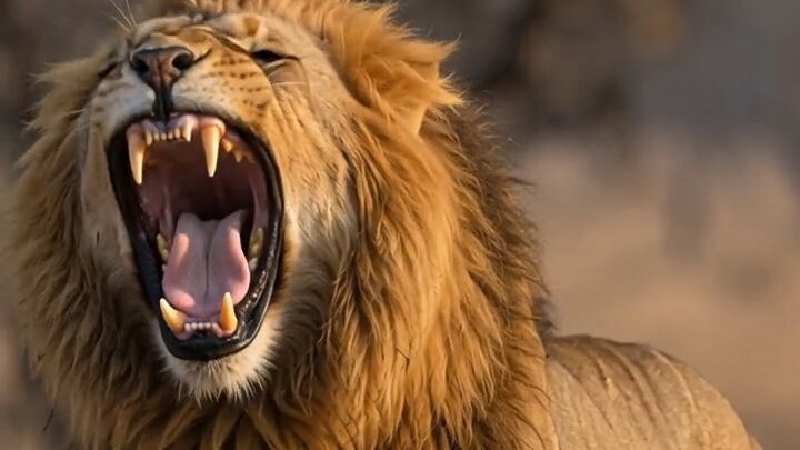 🔥 The Lion Just Realized He Was Being Watched! 🦁👀