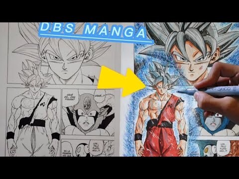 Coloreando manga Dragón ball super / Nach art