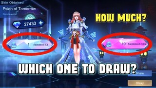 1X DRAW OR 10X DRAW? DRAWING GUINEVERE LEGEND SKIN PSION OF TOMORROW IN PSIONIC ORACLE EVENT - MLBB