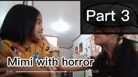 Mimi with horror