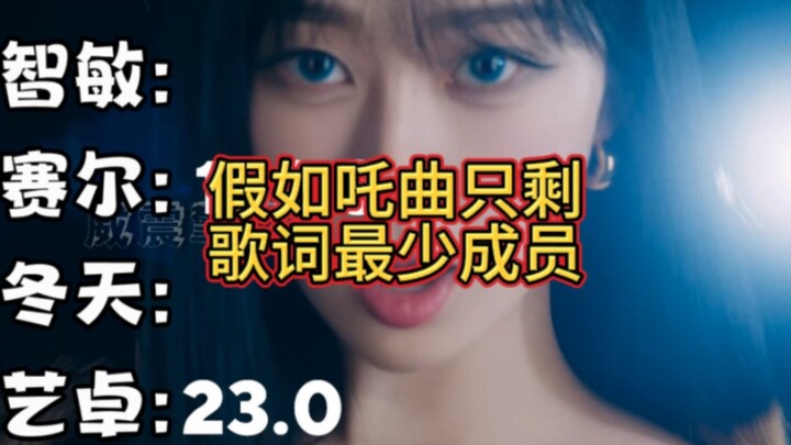 What if only the member with the fewest parts was left in aespa’s title track? I’m going solo today!