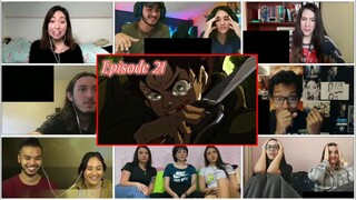 Eren vs Female Titan! AOT S1 episode 21 reaction mashup