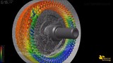 Simulation of EV motor cooling | MPS-FEM coupled method for conjugated heat transfer