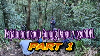 Perjalanan mendaki menuju Danau Gunung Tujuh Kerinci Jambi, Trek terjal, licin dan full Tanjakan