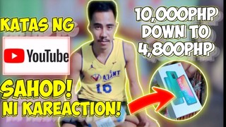 KATAS NG YOUTUBE SAHOD! 10,000PHP CELLPHONE NABILI KO LANG NG 4,800PHP REDMINOTE 9!