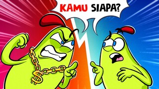 Aku nggak pernah tahu kalau aku punya kembaran || jadi superstar selama satu jam oleh Pear Couple