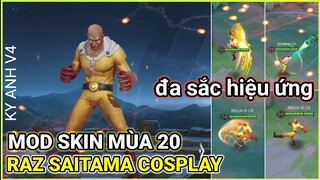Hướng Dẫn Mod Skin Raz Saitama Cosplay Liên Quân Mùa 20 - Full Hiệu Ứng - Full Âm Thanh