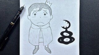Anime sketch | how to draw bojji n kage from ousama ranking step-by-step
