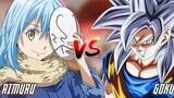 RIMURU TEMPEST VS GOKU ALL FORMS (Anime War) FULL FIGHT HD