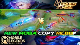 NEW MOBA COPY MLBB and DO BETTER❓ HEROES ARISE vs MOBILE LEGENDS | SKILL COMPARISON | MLBB vs HA