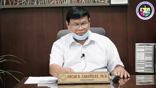 Video Message of BukSU President, Dr. Oscar B. Cabañelez