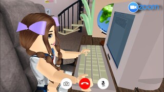 MY DAUGTHER FIRST DAY OF ONLINE SCHOOL (tagalog) | Roblox Bloxburg Roleplay