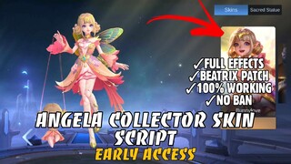 ANGELA COLLECTOR SKIN SCRIPT (EARLY ACCESS) | FULL EFFECTS | MOBILE LEGENDS