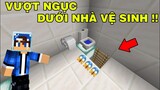 Mình Đã Thử Thách Vượt Ngục Dưới Bồn Cầu | THOÁT KHỎI NHÀ TÙ DÂN LÀNG | Trong Minecraft Pe..!!