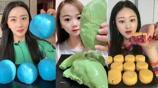 ASMR Thánh Ăn Đá Ăn Đá Lạnh Màu Sắc Hình Dạng Bất Thường Thú Vị - ASMR Ice Crunchy Eating sound#85