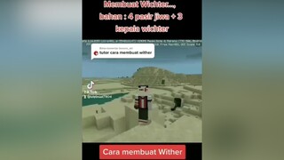 Balas  durasi dibatasi cuma 1 menit tutorial minecraft wither bismillahfyp fyp fypシ foryou fypdong fypplisssssss