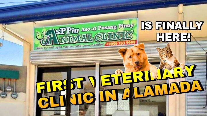 Let us VISIT: ALAMADA'S first "ASPIN & PUSPIN VETERINARY CLINIC"! #aspin #puspin #petclinic