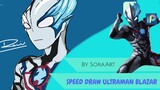 Drawing - Ultraman Blazar (Timelapse) ソラ