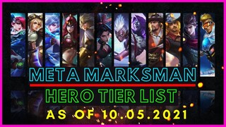 META MARKSMAN MOBILE LEGENDS OCTOBER 2021 | MARKSMAN TIER LIST MOBILE LEGENDS